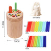 Montessori Wooden Matching Toy – Color Sorting Stick Balance Game for Fine Motor Skills and Math Learning