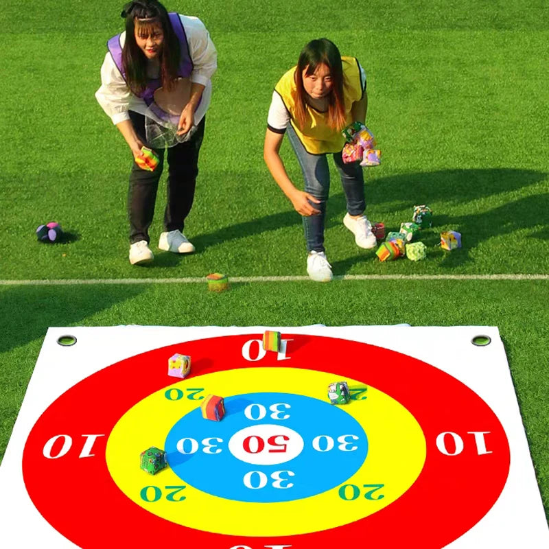 Sandbag Toss Target — 1.5m / 2.0m (4.9 ft / 6.6 ft) Square Outdoor Parent-Child Multiplayer Team-Building Game