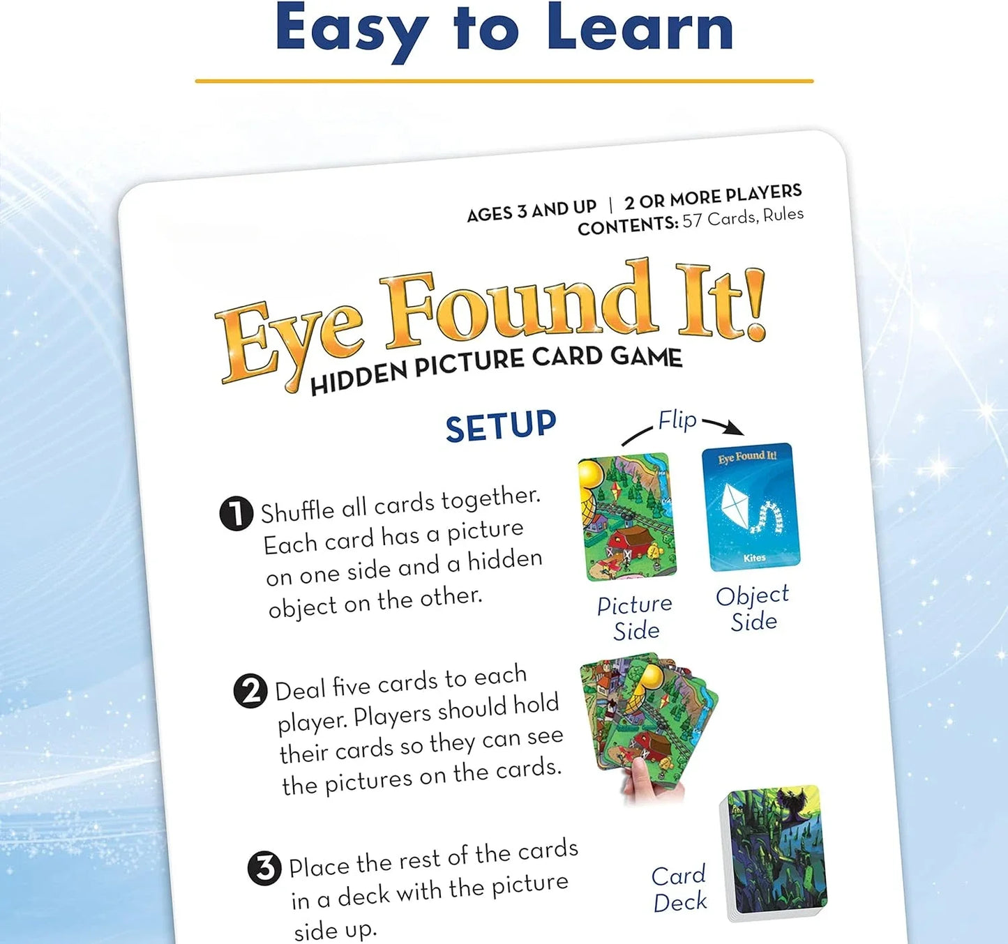 Ravensburger World of Disney Eye Found It - Card Game for Boys and Girls Ages 3+, Fun Family Game
