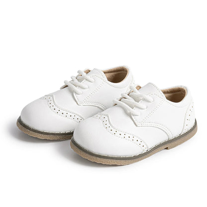 KIDSUN Fashion Kids Shoes – Lace-up PU Leather Multicolor Casual Princess Shoes for Girls