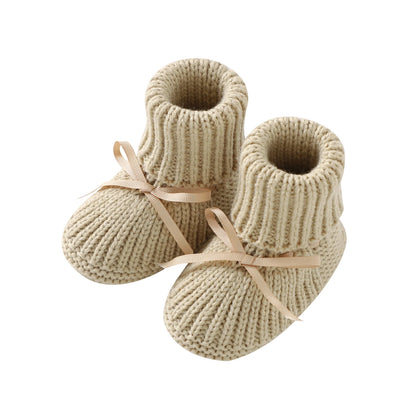 Baby First Walkers – Breathable Anti-Slip Knitted Booties for Newborn Boys & Girls, 0-18M Unisex Prewalkers