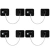 2/4/6-Pack Self-Adhesive Cabinet Locks with Keys — Baby Safety Locks for Fridge, Cabinets, Drawers, Doors & Appliances