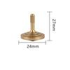 Metal Brass Gyroscope Spinning Top Fidget Toy (Mini Desktop Spinner, 1.5 in)