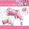 MINISO Kuromi Handheld Bubble Gun Rocket Launcher – Automatic LED Bubble Blaster Toy for Kids (Requires 4 AA Batteries, Not Included)