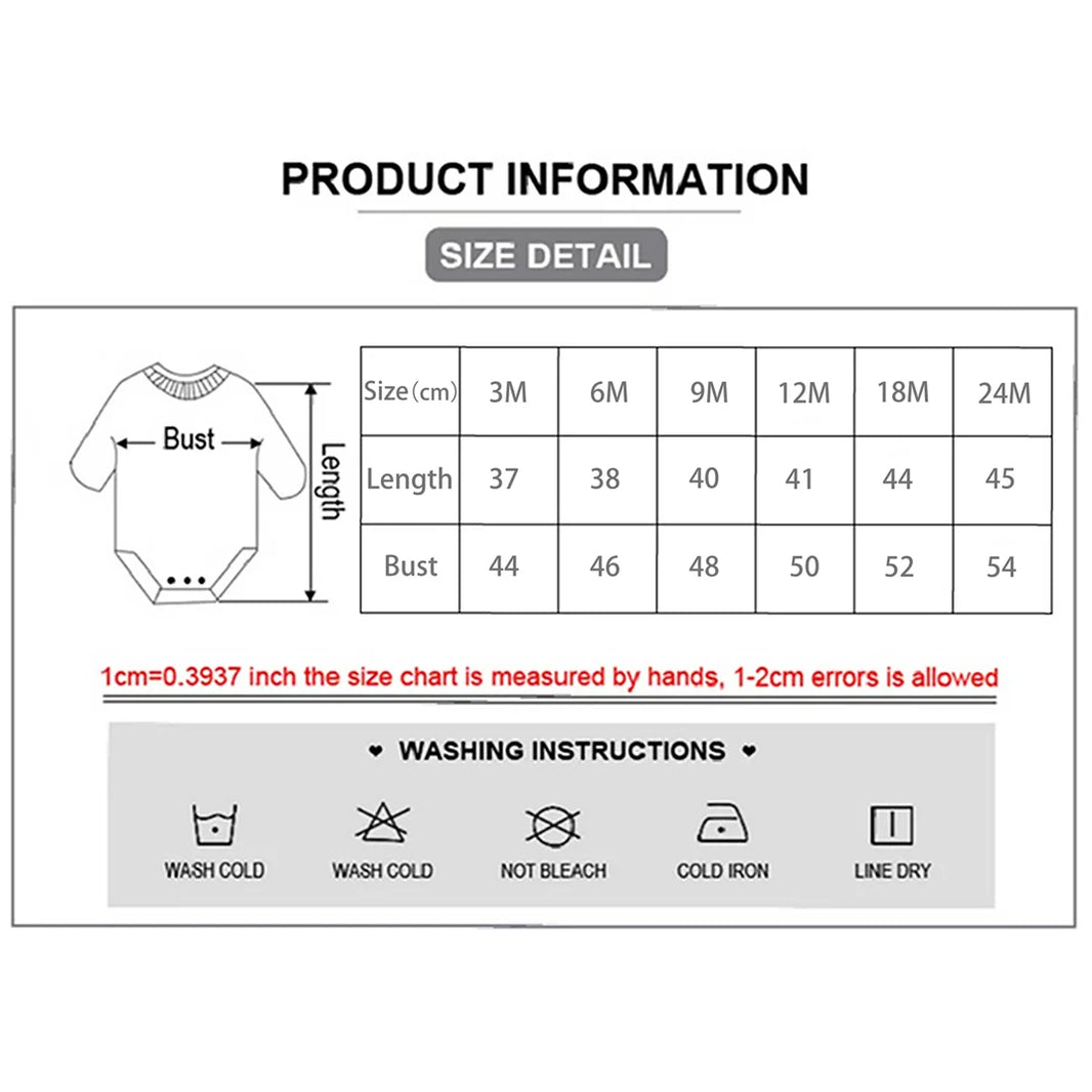 Cute Rabbit Pattern Bodysuit for Infants - Newborn Easter Jumpsuit Romper for Baby Boy & Girl (0-24M) - My First Easter Outfit