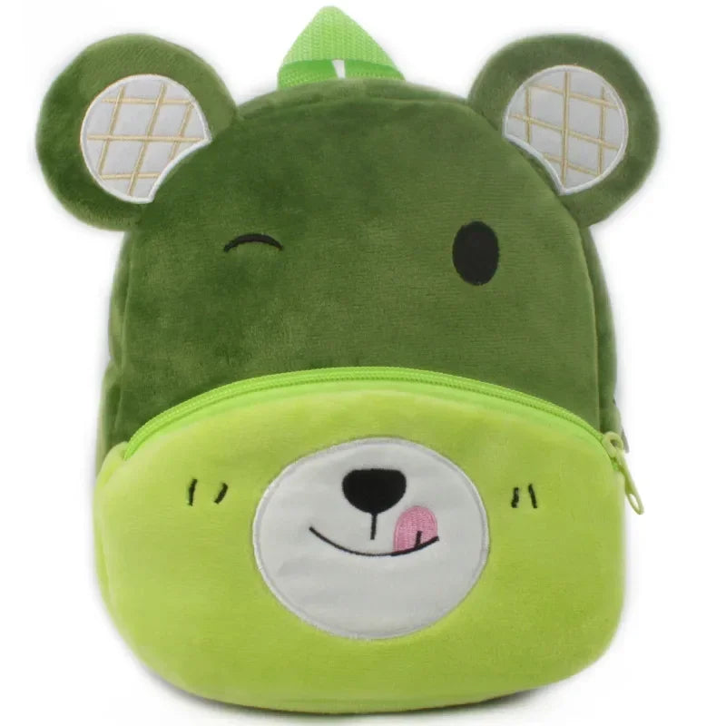 Baby Girls Plush Backpack - Cute 3D Cartoon Animal School Bag for Toddlers 0-4Y - Kidzy Market