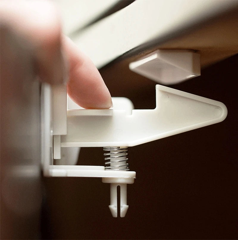5 Sets Cabinet Lock Children Protection Baby Safety Security Lock for Kids Drawer Door Child Toddler Invisible Closet Locker