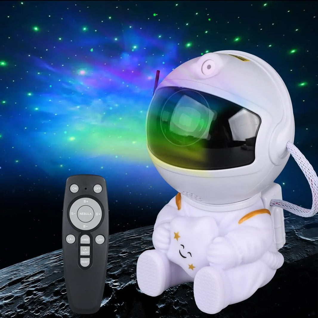 Astronaut Galaxy Star Projector Night Light with Nebula & Remote Control for Kids