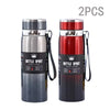 Trebalena 1000ml (34 fl oz) Stainless Steel Vacuum Thermos — Double-Wall Insulated Leakproof Travel Coffee & Tea Bottle