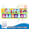 80x30cm Kid Music Piano Mat - Toddler Floor Keyboard Dance Mat with 8 Animal Sounds, Educational Toy for Kids