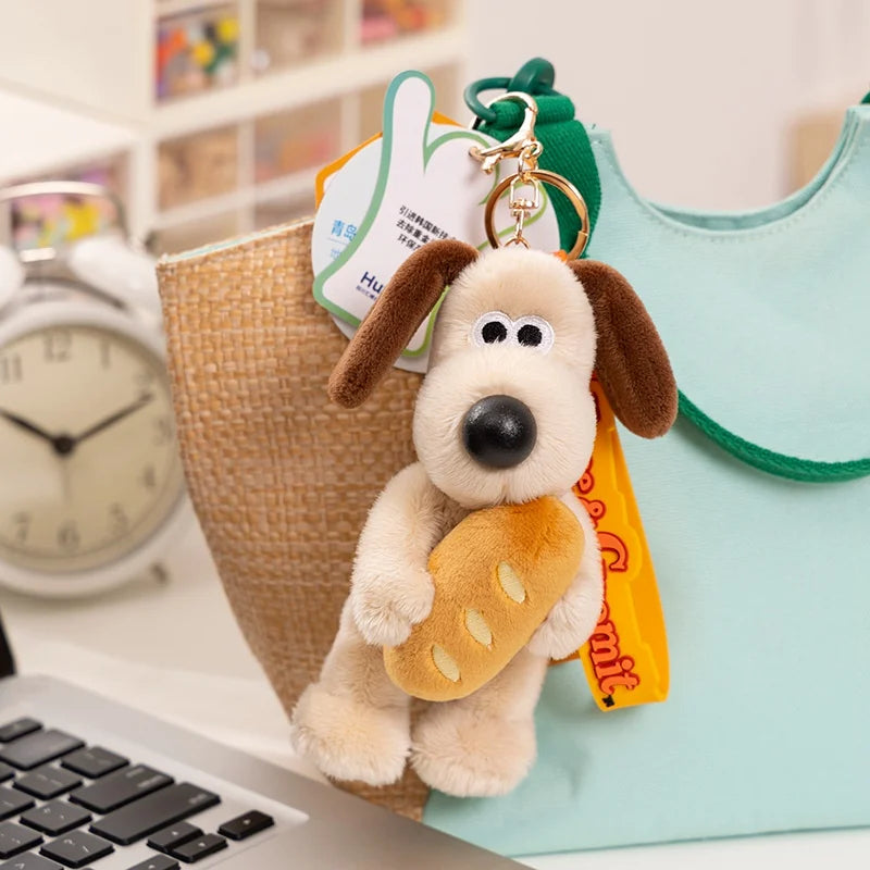 Cute Dog Plush Pendant Keychain, Bag and Car Accessory Gift for Children