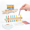 Wooden Montessori Color Matching Stick Game for Toddlers – 55 Double-Sided Cards | Fine Motor & Balance Toy Ages 3-6