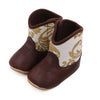 Boys Baby Girls Winter Boots, Soft Bottom Non-slip Baby Foreign-style Western Cowboy Leather Boots, Baby Shoes