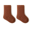 Autumn & Winter New Baby Socks - Thicken Velvet Terry Newborn Socks | Warm Stockings for Boys & Girls, Solid Knitted Mid Tube Infant Socks
