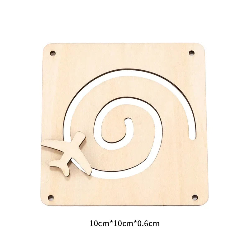 DIY Busy Board Accessories – Montessori Teaching Aids for Baby Early Education, Learning Skill Toy Parts and Wooden Board Games
