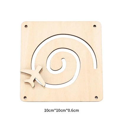 DIY Busy Board Accessories – Montessori Teaching Aids for Baby Early Education, Learning Skill Toy Parts and Wooden Board Games