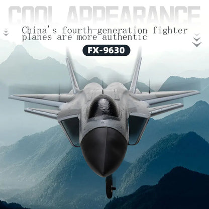 FX9630 RC Plane J20 Fighter Remote Control Airplane Soft Rubber Head Glider