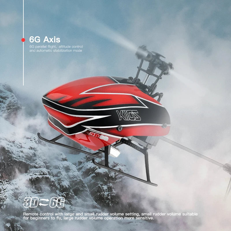 WLtoys XK K110s RC Helicopter – 2.4G 6CH 3D Brushless Motor Quadcopter Drone Toy