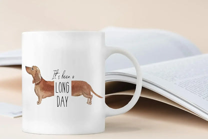 Dachshund Coffee Mug - Ceramic Wiener Dog Coffee Cup 320 ml (10.8 fl oz) Gift for Dog Lovers