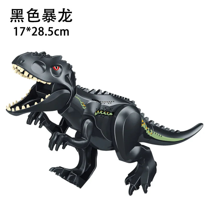 Jurassic World 3 Brutal Raptor Building Blocks – Tyrannosaurus, Indominus, and I-Rex Dinosaur Toy for Kids
