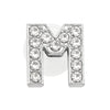 Glitter Rhinestone Alphabet Shoe Charms — Crystal Letter PVC Shoe Decoration for Clogs, Backpacks & Wristbands (2.5–3 cm / 0.98–1.18 in) - 1 Piece