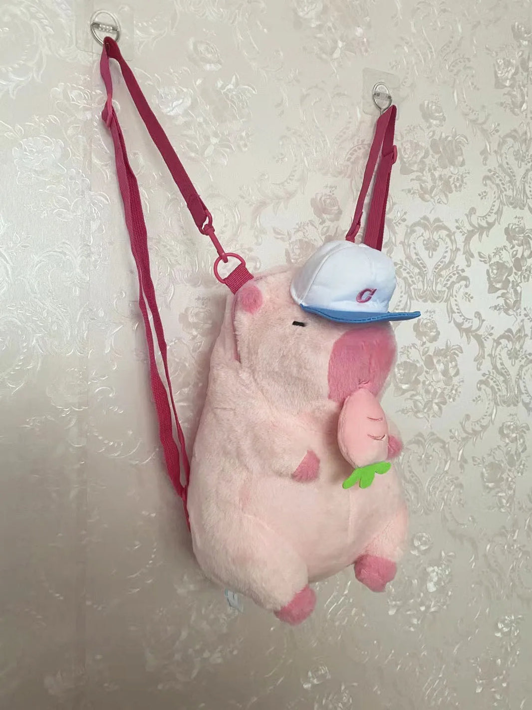Capybara Plush Backpack – Kawaii Fashion Fur Plushie Shoulder and Mini Knapsack Bag for Kids and Girls