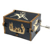Retro Hand Crank Wooden Music Box Elegant Desktop Musical Box Kids Birthday Festival Gift Vintage Home Craft Ornament