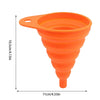 Foldable Silicone Kitchen Funnel - Portable Bottle Funnel for Oil, Beer and Fuel