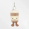 15cm Jelly Cat Coffee Cup and Sunflower Plush Pendant Keychain, Cute Bag Decoration Gift