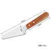 Stainless Steel Spatula and Grill Scraper Wood Handle for BBQ