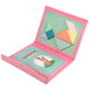 Wooden Magnetic Tangram Puzzle Book – Portable Montessori Educational Toy for Kids