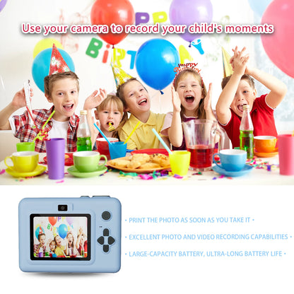 Digital Kids Camera with 2.8-Inch Screen, Portable Thermal Instant Print, HD Photo and Video Toy
