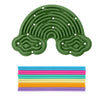 Creative Rainbow Clouds Silicone Sensory Activity Board – Double-Sided Busy Board for Color Training, Fine Motor Skills, and Fun Play