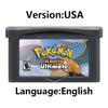 GBA Game Cartridge (32-bit, Pokemon Series, Odyssey Cloud White, FireRed & Silver Rival Rom Hack)