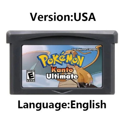 GBA Game Cartridge (32-bit, Pokemon Series, Odyssey Cloud White, FireRed & Silver Rival Rom Hack)