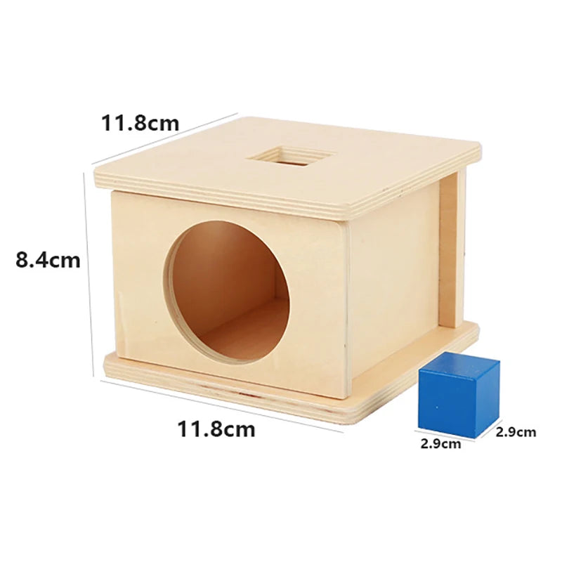 Wooden Montessori Baby Toy – Object Permanence Coin Box and Ball Drop for Sensory, Fine Motor Skills, and Early Education, Ages 1-3 Years