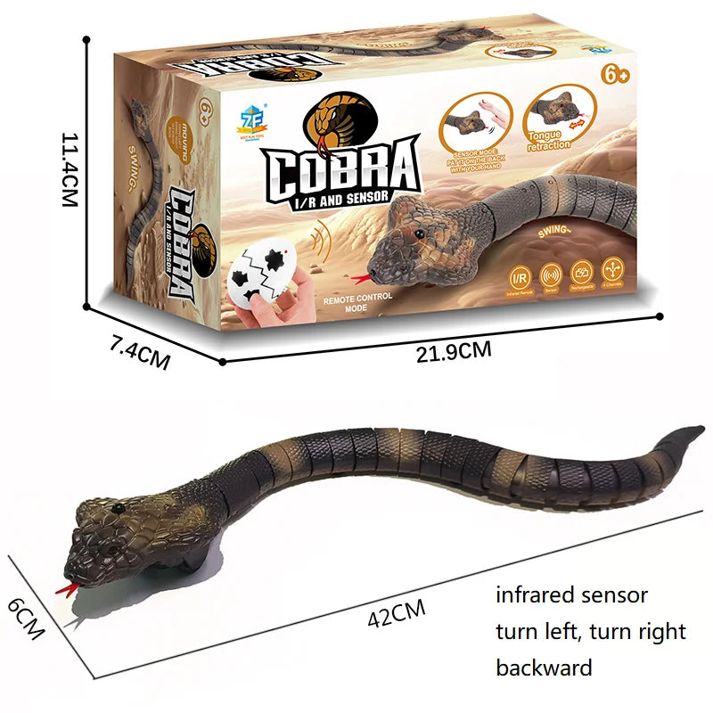 Infrared RC Cobra and Insect Toy – Remote Control Cockroach and Caterpillar Prank for Kids