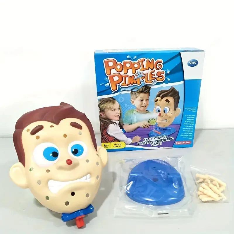 Popping Pimple Water Spray Toy - Parent-Child Board Game, Face Squeeze & Anti-Stress Novelty Toy for Children