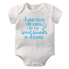 Baby Bodysuit - Hand Picked for Earth by My Great Grandpa in Heaven Printed Newborn Romper - Cotton Body Baby Girl & Boy Clothes