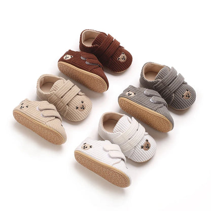 Baby Mid Top Sneakers Classic Solid Color Casual Shoes Non-Slip Rubber Sole Beginner's Children's Shoes