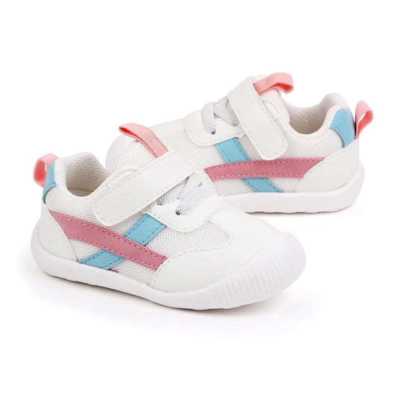 Baby Toddler Shoes Four Seasons 0-3 Year Old Children's Soft Sole Non-Slip Shoes Girl Boy Mesh Breathable Walking Shoes