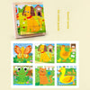 Six-Sided Painted Wooden Puzzle – 3D Traffic & Animal Building Blocks, Early Education Educational Toy for Kids