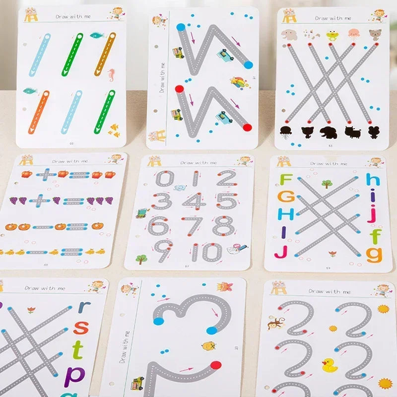 Magical Reusable Tracing Workbook for Kids Pen Control Montessori Practice