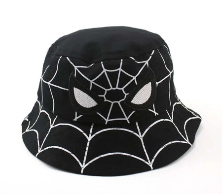 Kids Spider Cartoon Bucket Hat - Sun Fisherman Cap for Boys & Girls, Ages 2-7, One Size (52–53 cm / 20.5–20.9 in)