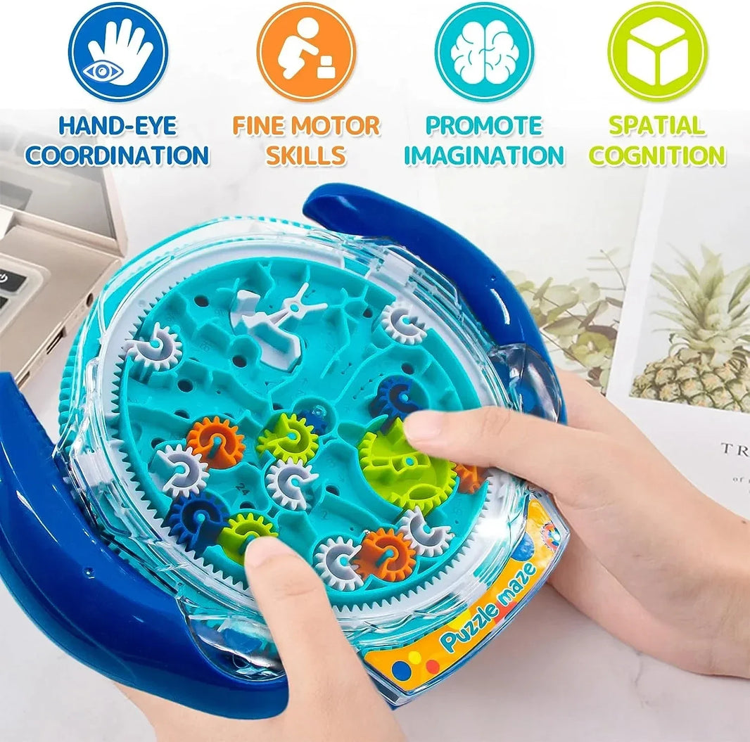 3D Creative Puzzle Maze, Magic Transparent Puzzle, Speed Cube Rolling Ball, Magic UFO Maze Toy, Stress Reliever for Children