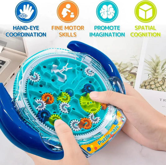 3D Creative Puzzle Maze, Magic Transparent Puzzle, Speed Cube Rolling Ball, Magic UFO Maze Toy, Stress Reliever for Children