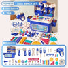 Kids Pretend Play Tool Set with Battery Drill – Toy Toolbox for Boys & Girls, Educational Assembly & Repair Playset