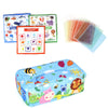 Baby Tissue Box Sensory Toy – Colorful Soft Montessori Educational Toy for Toddlers 0-18M, Finger Exercise and Pumping Silk Scarf Gift