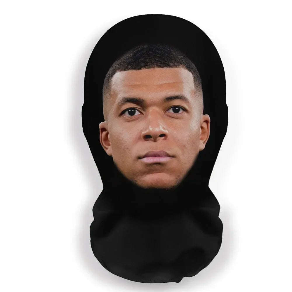 3D Printed Kanye-Style Elastic Mesh Full-Face Balaclava Mask – Unisex Cosplay & Hip Hop Headwear (1-Pack)