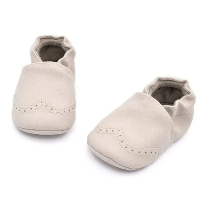 Nubuck Leather Baby Shoes – Infant Toddler Soft Sole Moccasins for Boys & Girls, High-Quality First Walkers (0-18M)